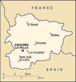 Map of Andorra