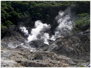 Active sulfur vents in Sulfur Springs