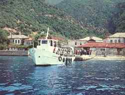 The port of Daphne, Mount Athos