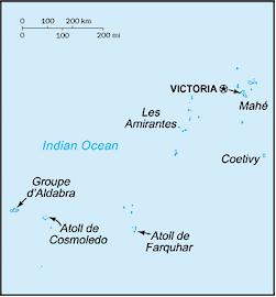 Map of the Seychelles